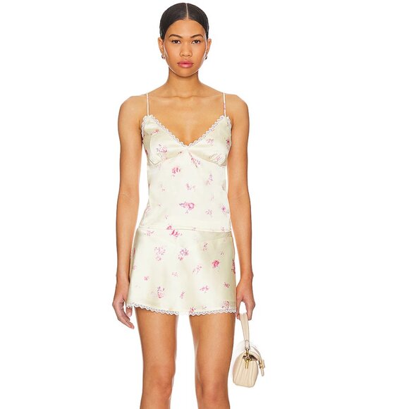 Tularosa Dresses & Skirts - Tularosa Floral Satin Cami & Mini Skirt Set – NWT